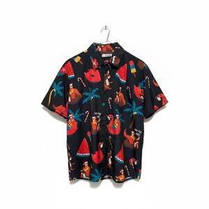 Yoimira Hawaiian Christmas Santa Claus Party Aloha Holiday Shirt
